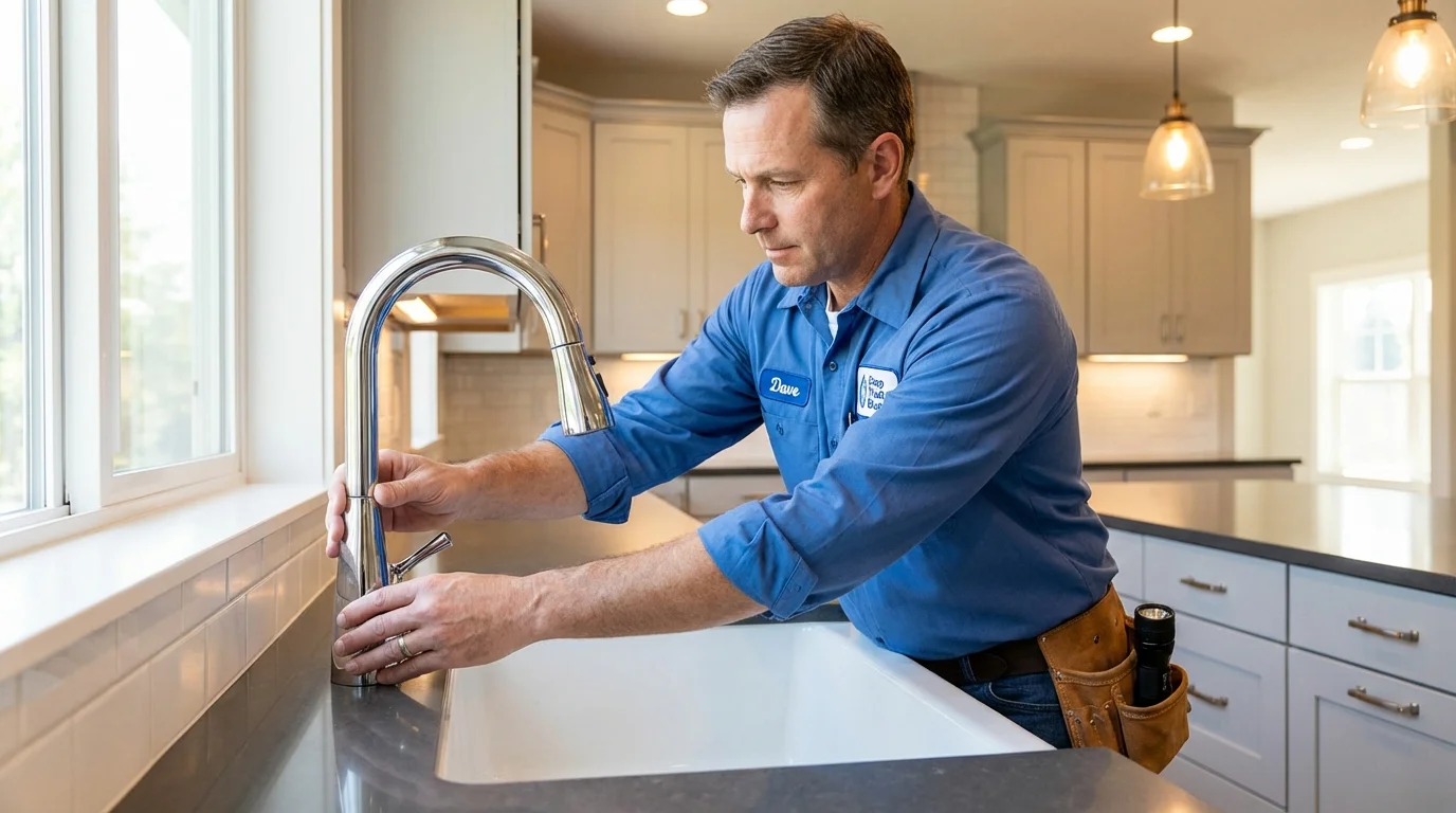 Kitchen faucet installation by Johns Plumbing LLC in Eunice