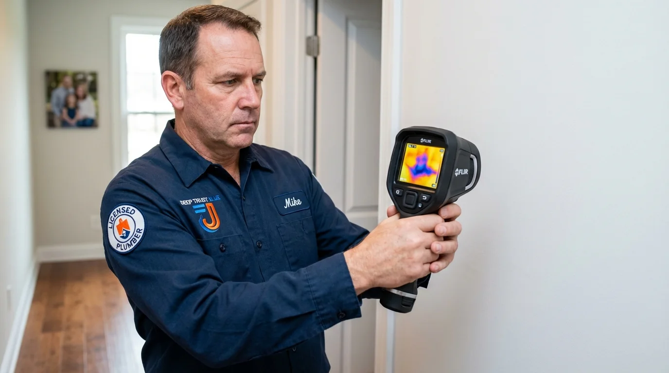 Thermal imaging leak detection by Johns Plumbing LLC in Eunice